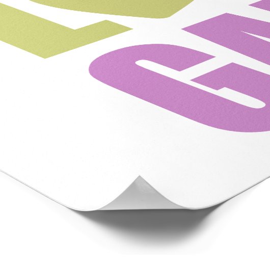 Friedensspiele Liebe Poster (Ecke)