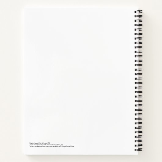 Friedensspiralheft Notizbuch (Rückseite)