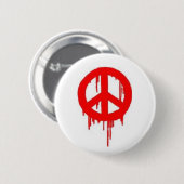 FriedensSPraypaint Knopf Button (Vorne & Hinten)