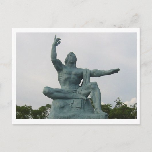 Friedensstatue Postkarte (Vorderseite)