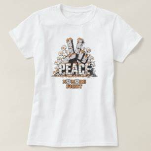 Friedensstein-Blumen-Vintage-Inspirationszitat T-Shirt