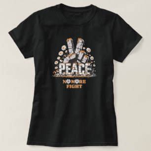 Friedensstein-Blumen-Vintage-Inspirationszitat T-Shirt