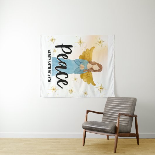 FRIEDENSSTEUER WANDTEPPICH (Beispiel (Horizontal))