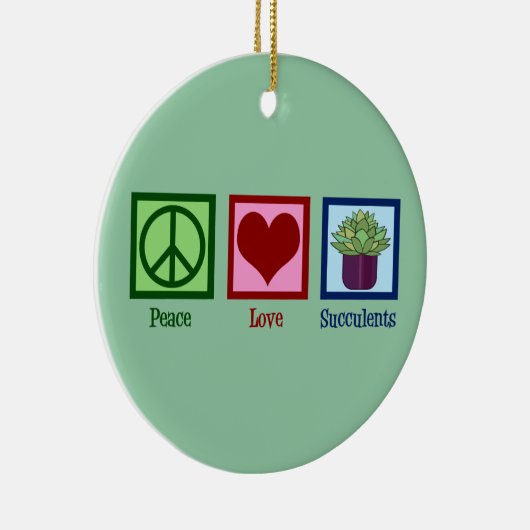 Friedensstiftende Liebe Keramik Ornament (Rechts)