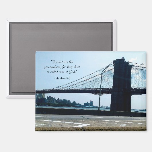 Friedensstifter Magnet (Vorderseite/Rückseite)