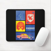 Friedensstifter Schild, Helm und Auto Mousepad (Mit Mouse)