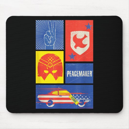 Friedensstifter Schild, Helm und Auto Mousepad (Vorne)