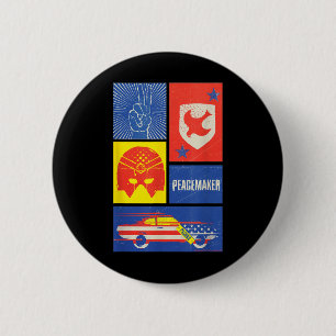 Friedensstifter Zeichen, Schild, Helm und Auto Button