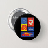 Friedensstifter Zeichen, Schild, Helm und Auto Button (Vorne & Hinten)