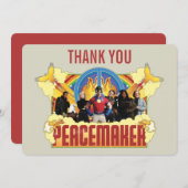 Friedensstifter zum Geburtstag Einladung (Vorne/Hinten)