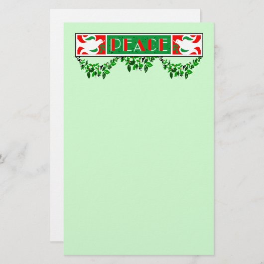 Friedensstiftung Briefpapier (Vorne/Hinten)