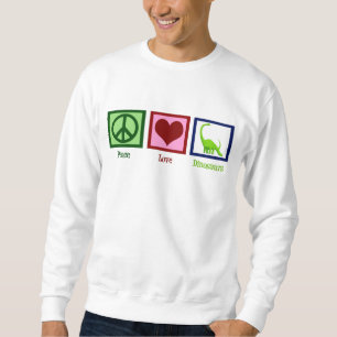 Friedensstiftung Liebe Dinosaurier Sweatshirt