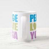 Friedensstiftung Yoga Liebe Jumbo-Tasse (Rückseite)