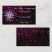 Friedenssun-Skorpion Visitenkarte (Vorne/Hinten)