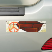 Friedenssymbol an der Wand, Autoaufkleber (Auf Auto)