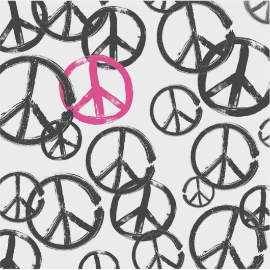 Friedenssymbol Aufkleber (Vorderseite)