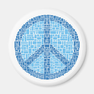 Friedenssymbol (blau) magnet