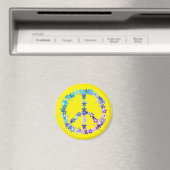 Friedenssymbol Blume Power Magnet (In Situ (Geschirrspüler))