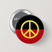 Friedenssymbol Button (Vorne & Hinten)