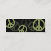 Friedenssymbol - dünn mini visitenkarte (Rückseite)