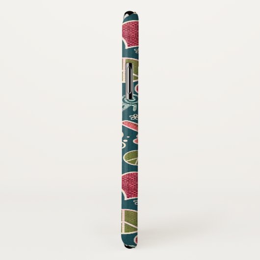 Friedenssymbol-Hipster-Pazifismus-Zeichen-Entwurf Case-Mate iPhone Hülle (Hinten/Rechts)