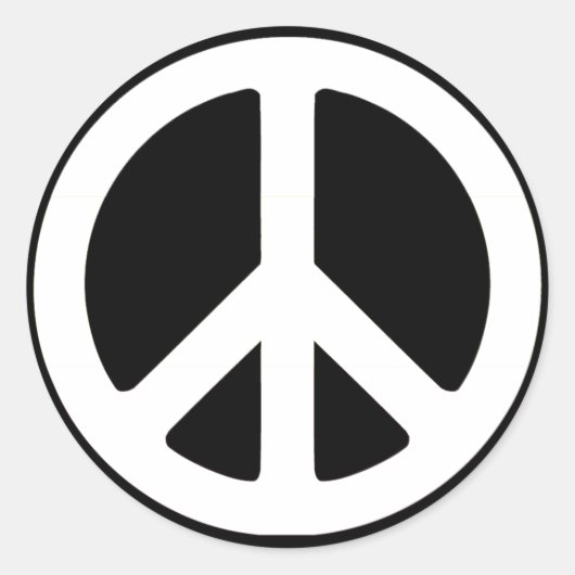 Friedenssymbol in Pink! Runder Aufkleber (Vorderseite)