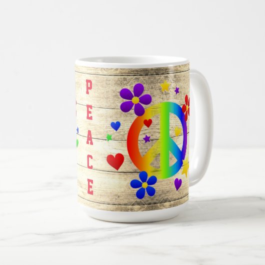 Friedenssymbol Kaffeetasse (VorderseiteRechts)