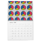 Friedenssymbol-Kalender 201X Kalender (Jan 2027)