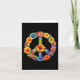 FRIEDENSSYMBOL LIEBE 60er 70er Groovy Hippie-Kostü Karte