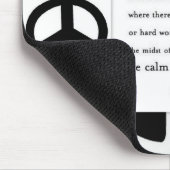 Friedenssymbol-Mausunterlage Mousepad (Ecke)