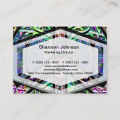 Friedenssymbol mit Frieden, Harmonie, Balance Visitenkarte (Rückseite)