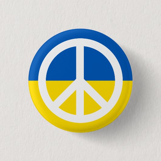 Friedenssymbol mit ukrainischer Flagge gegen den K Button (Vorderseite)