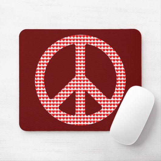 Friedenssymbol Mousepad (Mit Mouse)