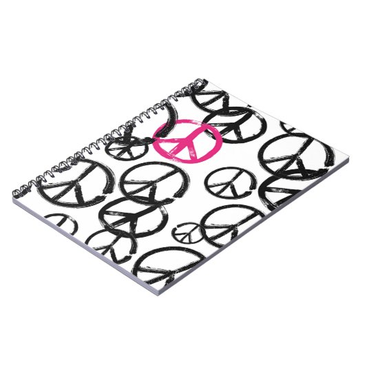 Friedenssymbol Notizblock (Linke Seite)