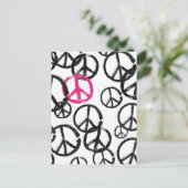 Friedenssymbol Postkarte (Stehend Vorderseite)