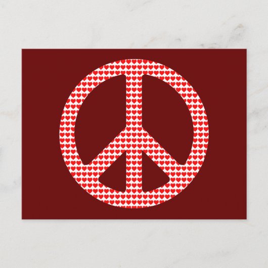 Friedenssymbol Postkarte (Vorderseite)