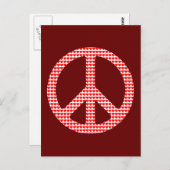 Friedenssymbol Postkarte (Vorne/Hinten)