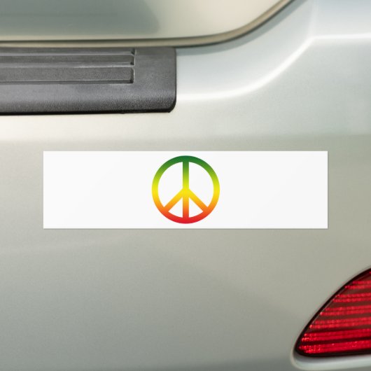 Friedenssymbol Rasta Autoaufkleber (Auf Auto)