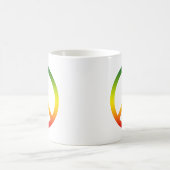 Friedenssymbol Rasta Kaffeetasse (Mittel)