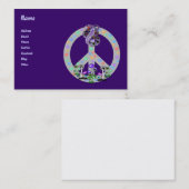 Friedenssymbol-Schlange Visitenkarte (Vorne/Hinten)