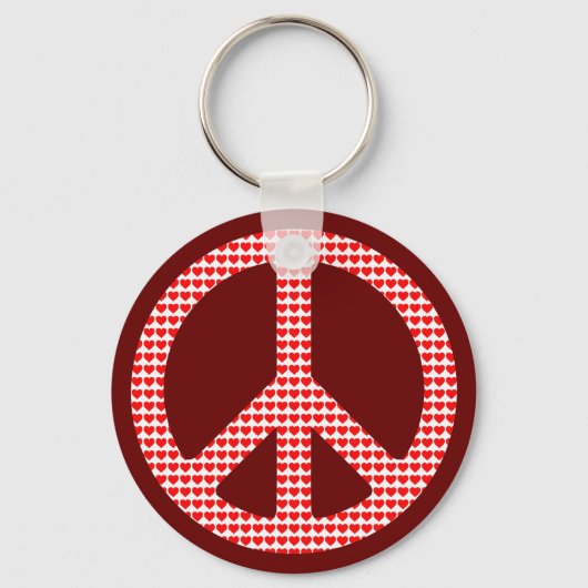Friedenssymbol Schlüsselanhänger (Vorderseite)