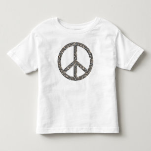 FRIEDENSsymbol - SILBER Kleinkind T-shirt