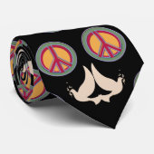 Friedenssymbol und Taube Krawatte (Gerollt)