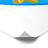 Friedenssymbol vereint alle Weltreligionen Poster (Ecke)