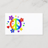 Friedenssymbol Visitenkarte (Vorderseite)