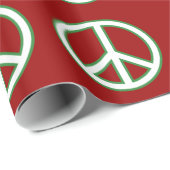 Friedenssymbol-Zeichen-Muster-Packpapier Geschenkpapier (Rolleneckpunkt)