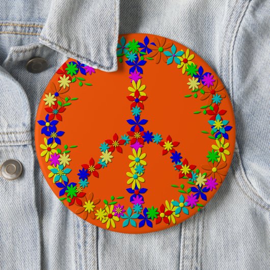 Friedenssymbole, Button (Beispiel)