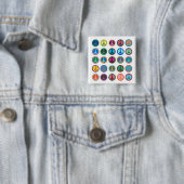 Friedenssymbole in der Farbe Button (Beispiel)