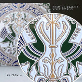 Friedenssymbolismus Belle Epoque Art Déco Fliese