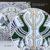 Friedenssymbolismus Belle Epoque Art Déco Fliese